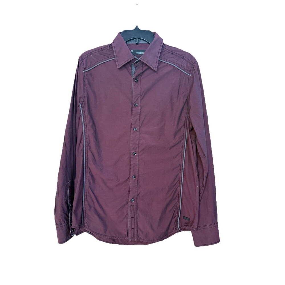 Buckle Black Label Men's M Button Up Long Sleeve Shirt Button Snap